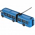 Модель Троллейбус Метрополитен с резинкой 19 см двери открываются инерционная металлическая  - миниатюра №4